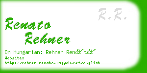 renato rehner business card